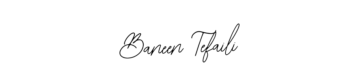 Make a beautiful signature design for name Baneen Tefaili. With this signature (Bearetta-2O07w) style, you can create a handwritten signature for free. Baneen Tefaili signature style 12 images and pictures png