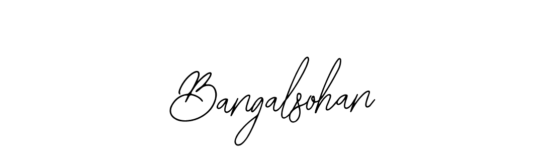 How to make Bangalsohan name signature. Use Bearetta-2O07w style for creating short signs online. This is the latest handwritten sign. Bangalsohan signature style 12 images and pictures png