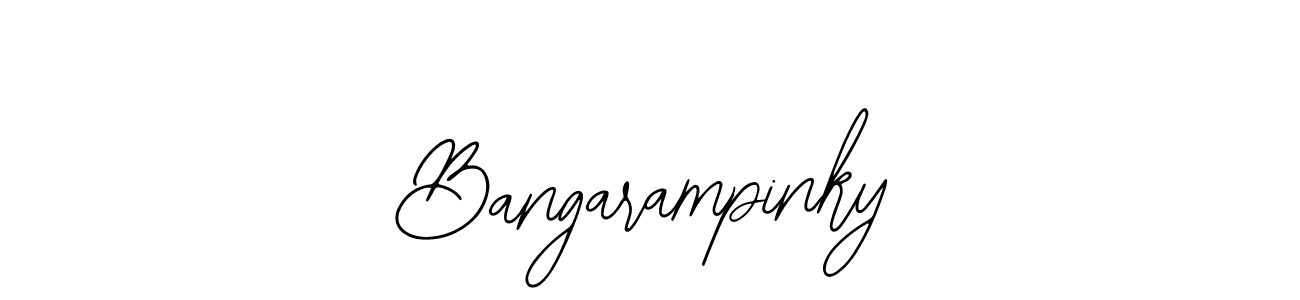 Use a signature maker to create a handwritten signature online. With this signature software, you can design (Bearetta-2O07w) your own signature for name Bangarampinky. Bangarampinky signature style 12 images and pictures png