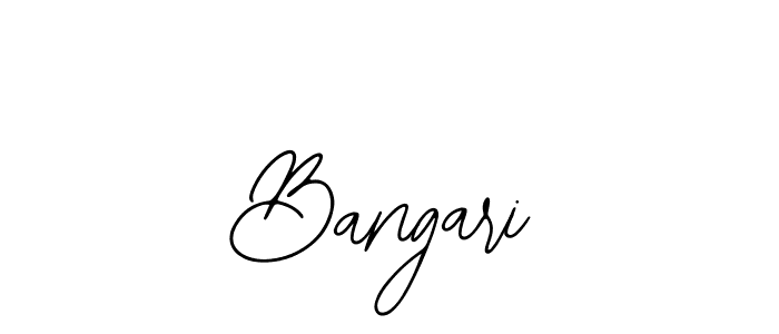 Design your own signature with our free online signature maker. With this signature software, you can create a handwritten (Bearetta-2O07w) signature for name Bangari. Bangari signature style 12 images and pictures png