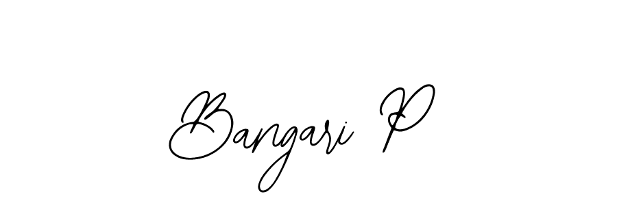 Make a beautiful signature design for name Bangari P. Use this online signature maker to create a handwritten signature for free. Bangari P signature style 12 images and pictures png