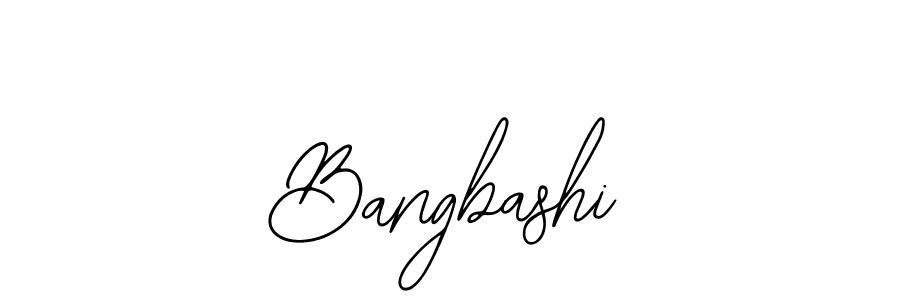 How to make Bangbashi name signature. Use Bearetta-2O07w style for creating short signs online. This is the latest handwritten sign. Bangbashi signature style 12 images and pictures png
