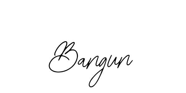 The best way (Bearetta-2O07w) to make a short signature is to pick only two or three words in your name. The name Bangun include a total of six letters. For converting this name. Bangun signature style 12 images and pictures png