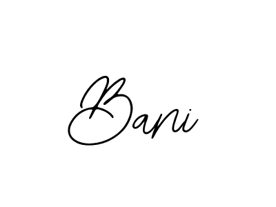 Design your own signature with our free online signature maker. With this signature software, you can create a handwritten (Bearetta-2O07w) signature for name Bani. Bani signature style 12 images and pictures png