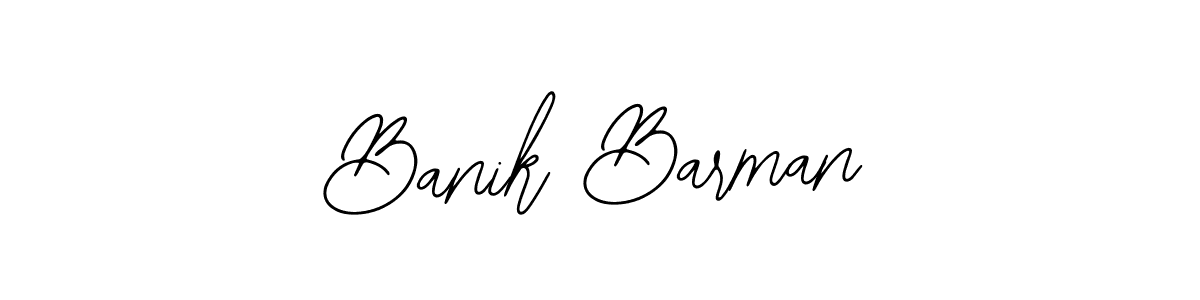 How to make Banik Barman name signature. Use Bearetta-2O07w style for creating short signs online. This is the latest handwritten sign. Banik Barman signature style 12 images and pictures png
