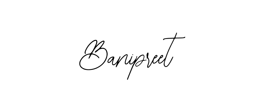 The best way (Bearetta-2O07w) to make a short signature is to pick only two or three words in your name. The name Banipreet include a total of six letters. For converting this name. Banipreet signature style 12 images and pictures png