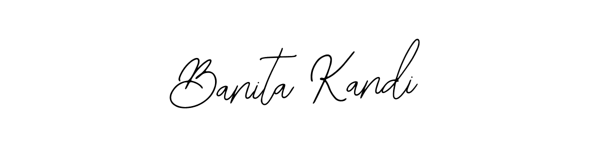 How to make Banita Kandi name signature. Use Bearetta-2O07w style for creating short signs online. This is the latest handwritten sign. Banita Kandi signature style 12 images and pictures png