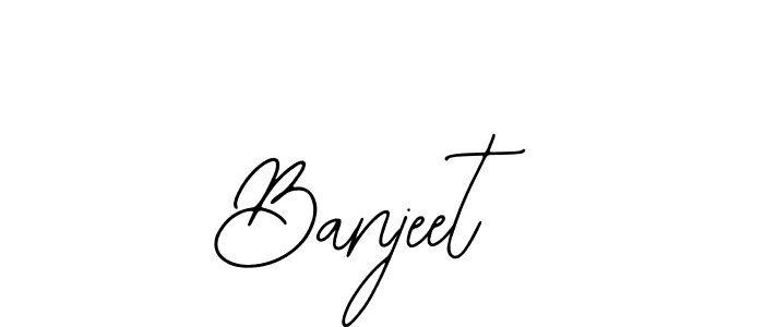 How to make Banjeet name signature. Use Bearetta-2O07w style for creating short signs online. This is the latest handwritten sign. Banjeet signature style 12 images and pictures png