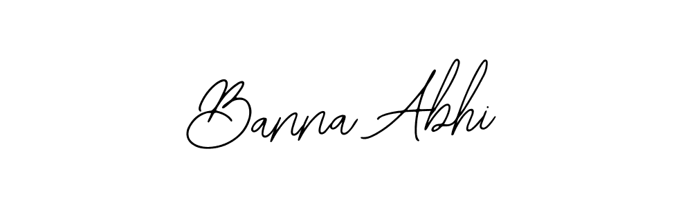 Make a beautiful signature design for name Banna Abhi. Use this online signature maker to create a handwritten signature for free. Banna Abhi signature style 12 images and pictures png