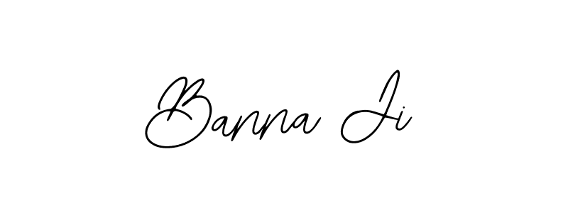 Also You can easily find your signature by using the search form. We will create Banna Ji name handwritten signature images for you free of cost using Bearetta-2O07w sign style. Banna Ji signature style 12 images and pictures png