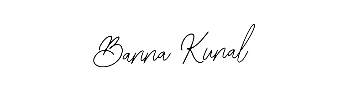 Bearetta-2O07w is a professional signature style that is perfect for those who want to add a touch of class to their signature. It is also a great choice for those who want to make their signature more unique. Get Banna Kunal name to fancy signature for free. Banna Kunal signature style 12 images and pictures png