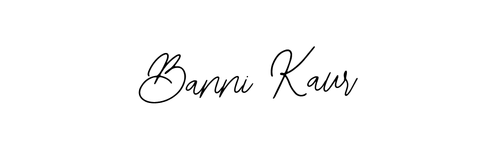 How to make Banni Kaur signature? Bearetta-2O07w is a professional autograph style. Create handwritten signature for Banni Kaur name. Banni Kaur signature style 12 images and pictures png