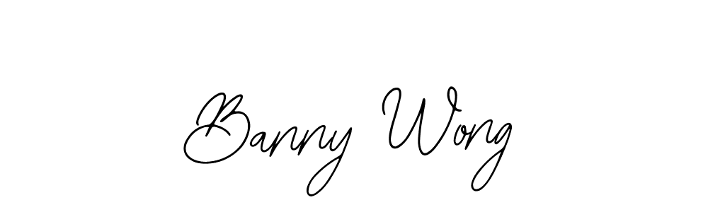 The best way (Bearetta-2O07w) to make a short signature is to pick only two or three words in your name. The name Banny Wong include a total of six letters. For converting this name. Banny Wong signature style 12 images and pictures png