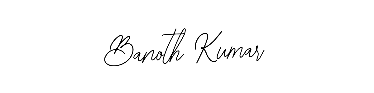 Use a signature maker to create a handwritten signature online. With this signature software, you can design (Bearetta-2O07w) your own signature for name Banoth Kumar. Banoth Kumar signature style 12 images and pictures png