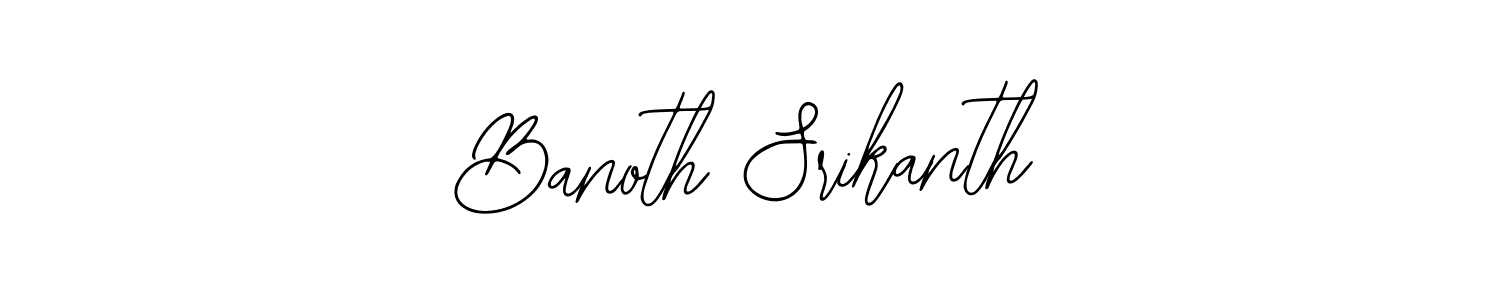 Banoth Srikanth stylish signature style. Best Handwritten Sign (Bearetta-2O07w) for my name. Handwritten Signature Collection Ideas for my name Banoth Srikanth. Banoth Srikanth signature style 12 images and pictures png