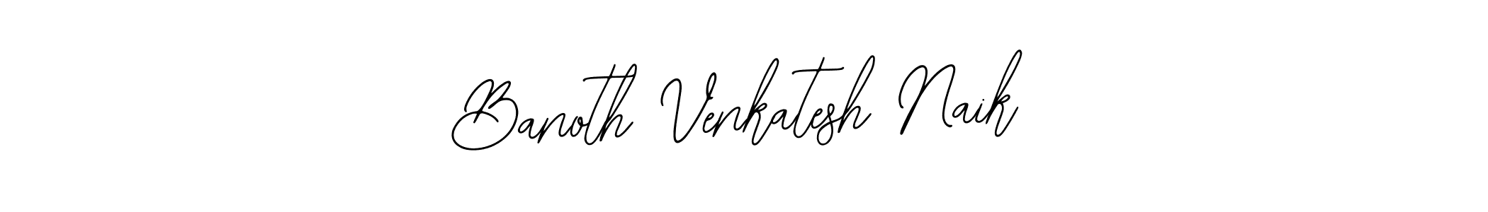 The best way (Bearetta-2O07w) to make a short signature is to pick only two or three words in your name. The name Banoth Venkatesh Naik include a total of six letters. For converting this name. Banoth Venkatesh Naik signature style 12 images and pictures png