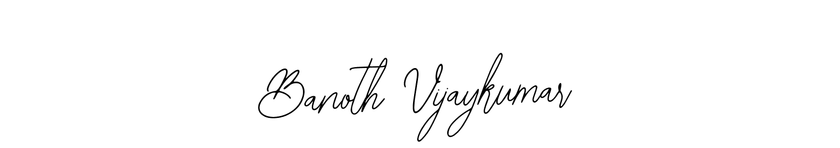 Make a beautiful signature design for name Banoth Vijaykumar. Use this online signature maker to create a handwritten signature for free. Banoth Vijaykumar signature style 12 images and pictures png