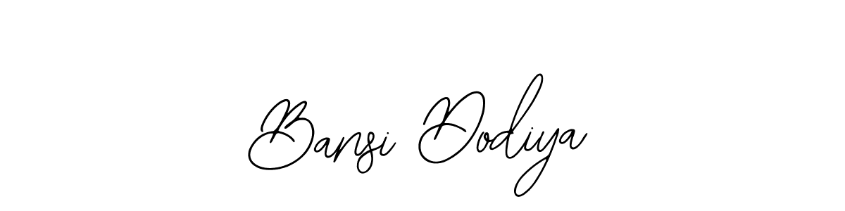 How to make Bansi Dodiya signature? Bearetta-2O07w is a professional autograph style. Create handwritten signature for Bansi Dodiya name. Bansi Dodiya signature style 12 images and pictures png