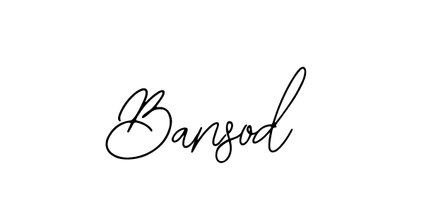 Use a signature maker to create a handwritten signature online. With this signature software, you can design (Bearetta-2O07w) your own signature for name Bansod. Bansod signature style 12 images and pictures png