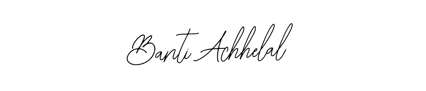 Bearetta-2O07w is a professional signature style that is perfect for those who want to add a touch of class to their signature. It is also a great choice for those who want to make their signature more unique. Get Banti Achhelal name to fancy signature for free. Banti Achhelal signature style 12 images and pictures png