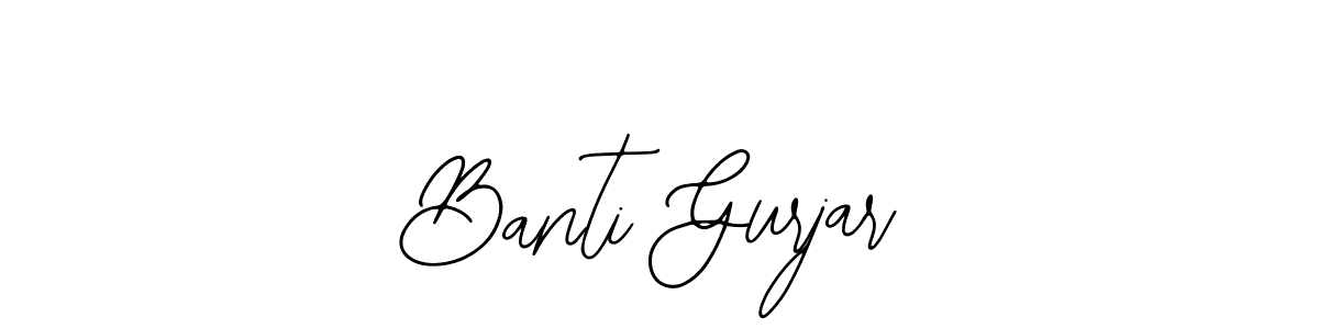 The best way (Bearetta-2O07w) to make a short signature is to pick only two or three words in your name. The name Banti Gurjar include a total of six letters. For converting this name. Banti Gurjar signature style 12 images and pictures png