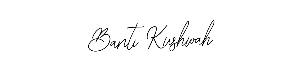 Use a signature maker to create a handwritten signature online. With this signature software, you can design (Bearetta-2O07w) your own signature for name Banti Kushwah. Banti Kushwah signature style 12 images and pictures png