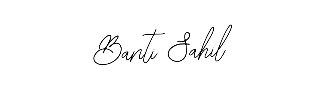 You should practise on your own different ways (Bearetta-2O07w) to write your name (Banti Sahil) in signature. don't let someone else do it for you. Banti Sahil signature style 12 images and pictures png