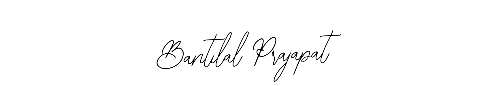 The best way (Bearetta-2O07w) to make a short signature is to pick only two or three words in your name. The name Bantilal Prajapat include a total of six letters. For converting this name. Bantilal Prajapat signature style 12 images and pictures png