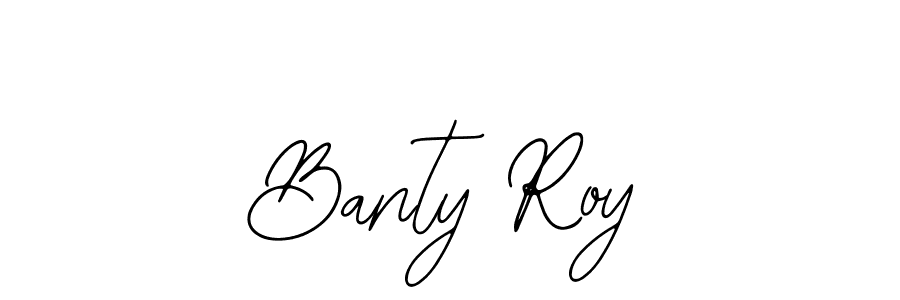 The best way (Bearetta-2O07w) to make a short signature is to pick only two or three words in your name. The name Banty Roy include a total of six letters. For converting this name. Banty Roy signature style 12 images and pictures png