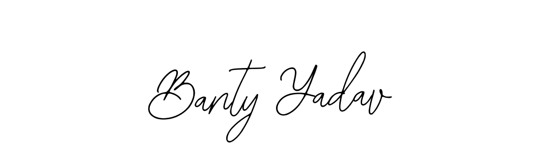 Design your own signature with our free online signature maker. With this signature software, you can create a handwritten (Bearetta-2O07w) signature for name Banty Yadav. Banty Yadav signature style 12 images and pictures png