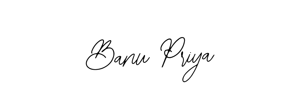 Design your own signature with our free online signature maker. With this signature software, you can create a handwritten (Bearetta-2O07w) signature for name Banu Priya. Banu Priya signature style 12 images and pictures png