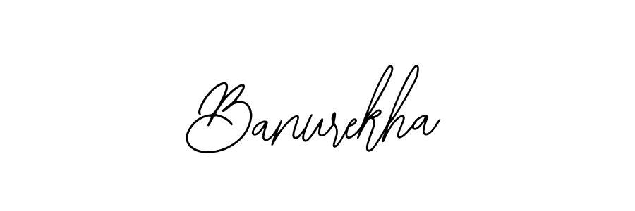 if you are searching for the best signature style for your name Banurekha. so please give up your signature search. here we have designed multiple signature styles  using Bearetta-2O07w. Banurekha signature style 12 images and pictures png