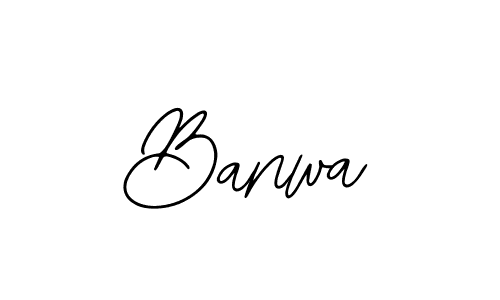 if you are searching for the best signature style for your name Banwa. so please give up your signature search. here we have designed multiple signature styles  using Bearetta-2O07w. Banwa signature style 12 images and pictures png