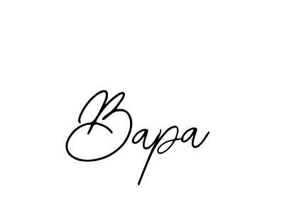 Use a signature maker to create a handwritten signature online. With this signature software, you can design (Bearetta-2O07w) your own signature for name Bapa. Bapa signature style 12 images and pictures png