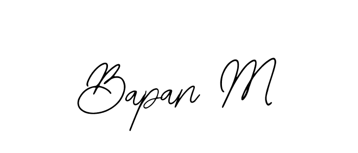 Make a beautiful signature design for name Bapan M. With this signature (Bearetta-2O07w) style, you can create a handwritten signature for free. Bapan M signature style 12 images and pictures png
