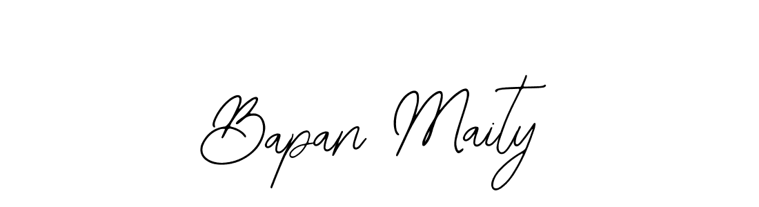 The best way (Bearetta-2O07w) to make a short signature is to pick only two or three words in your name. The name Bapan Maity include a total of six letters. For converting this name. Bapan Maity signature style 12 images and pictures png