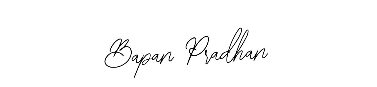 The best way (Bearetta-2O07w) to make a short signature is to pick only two or three words in your name. The name Bapan Pradhan include a total of six letters. For converting this name. Bapan Pradhan signature style 12 images and pictures png