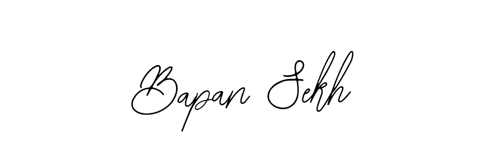 How to make Bapan Sekh name signature. Use Bearetta-2O07w style for creating short signs online. This is the latest handwritten sign. Bapan Sekh signature style 12 images and pictures png