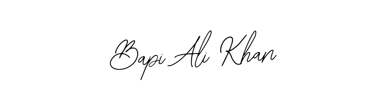 Use a signature maker to create a handwritten signature online. With this signature software, you can design (Bearetta-2O07w) your own signature for name Bapi Ali Khan. Bapi Ali Khan signature style 12 images and pictures png