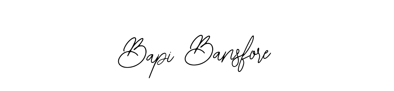 This is the best signature style for the Bapi Bansfore name. Also you like these signature font (Bearetta-2O07w). Mix name signature. Bapi Bansfore signature style 12 images and pictures png