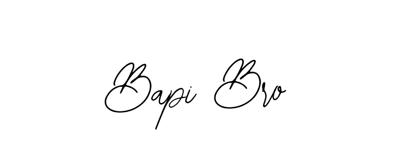 Design your own signature with our free online signature maker. With this signature software, you can create a handwritten (Bearetta-2O07w) signature for name Bapi Bro. Bapi Bro signature style 12 images and pictures png