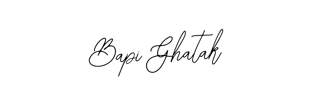 Design your own signature with our free online signature maker. With this signature software, you can create a handwritten (Bearetta-2O07w) signature for name Bapi Ghatak. Bapi Ghatak signature style 12 images and pictures png