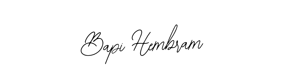 Design your own signature with our free online signature maker. With this signature software, you can create a handwritten (Bearetta-2O07w) signature for name Bapi Hembram. Bapi Hembram signature style 12 images and pictures png