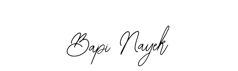 How to make Bapi Nayek name signature. Use Bearetta-2O07w style for creating short signs online. This is the latest handwritten sign. Bapi Nayek signature style 12 images and pictures png