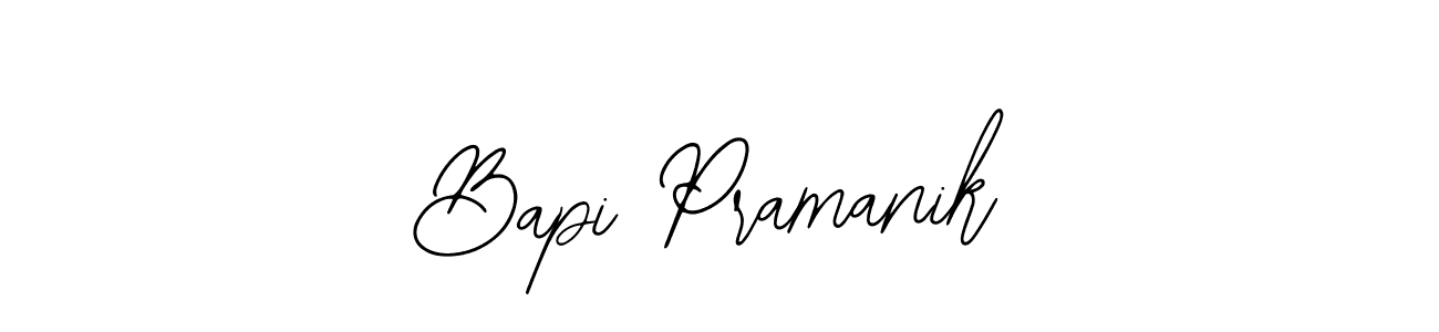 How to make Bapi Pramanik name signature. Use Bearetta-2O07w style for creating short signs online. This is the latest handwritten sign. Bapi Pramanik signature style 12 images and pictures png