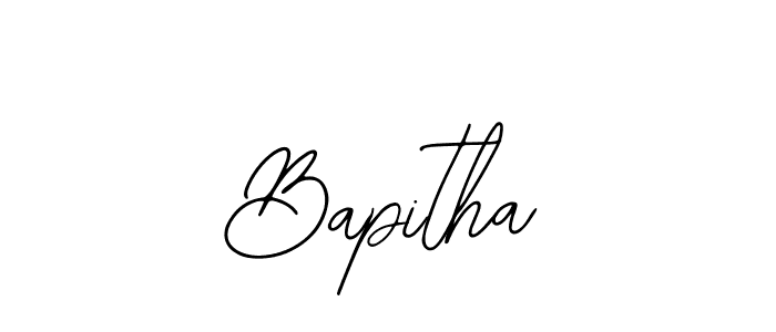 if you are searching for the best signature style for your name Bapitha. so please give up your signature search. here we have designed multiple signature styles  using Bearetta-2O07w. Bapitha signature style 12 images and pictures png