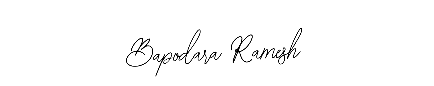if you are searching for the best signature style for your name Bapodara Ramesh. so please give up your signature search. here we have designed multiple signature styles  using Bearetta-2O07w. Bapodara Ramesh signature style 12 images and pictures png