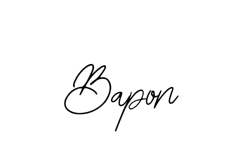 How to make Bapon signature? Bearetta-2O07w is a professional autograph style. Create handwritten signature for Bapon name. Bapon signature style 12 images and pictures png