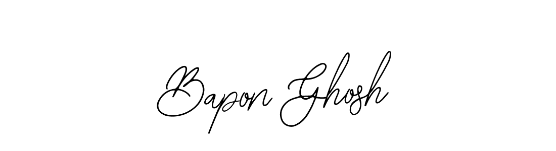 Design your own signature with our free online signature maker. With this signature software, you can create a handwritten (Bearetta-2O07w) signature for name Bapon Ghosh. Bapon Ghosh signature style 12 images and pictures png