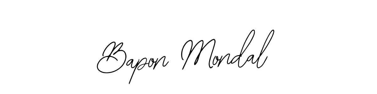 Make a beautiful signature design for name Bapon Mondal. With this signature (Bearetta-2O07w) style, you can create a handwritten signature for free. Bapon Mondal signature style 12 images and pictures png